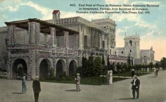 San Diego, East side of Plaza de Panama, Home Economy Building, Foreign Arts Building, Panama-California Exposition