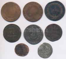 Német Államok 1749-1811. 8xklf fémpénz, közte "Nassau", "Vesztfália" T:vegyes German States 1749-1811. 8xdiff metal coins, including "Nassau", Westphalia" C:mixed