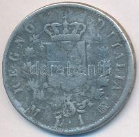 Olaszország 1863M-BN 1L Ag "II. Viktor Emánuel" T:3 Italy 1863M-BN 1 Lira Ag "Vittorio Emanuele II" C:F