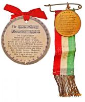 1903. "Ferenc József / Gyakorlatozási emlékérem" aranyozott Br emlékérem. "FERENCZ JÓ...