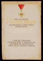 cca 1930-1940 a Magyar Érdemrend Lovagkeresztje hadiszalagon adományozásáról szóló oklevél, kitöltetlen