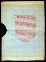 1926 a Szállodások Nemzetközi Egyesületének 51. közgyűlése keretében rendezett díszebéd étlapja, mag...