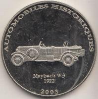 Kongó 2003. 10Fr "Maybach W3 - 1922" T:PP Congo 2003. 10 Francs CuNi "Maybach W3 - 1922" C:PP