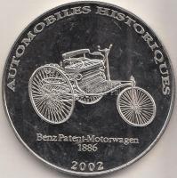 Kongó 2002. 10Fr "Benz Patent-Motorwagen - 1886" T:PP
Congo 2002. 10 Francs CuNi "Ben...