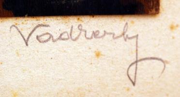 Vadkerty jelzéssel: Gellért-hegy, akvarell, farost, 24,5×19 cm