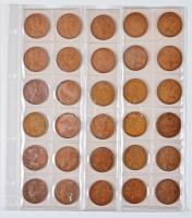 Nagy-Britannia 268db-ból álló fémpénz gyűjtemény albumba rendezve T:vegyes
Great Britain 268pcs of m...