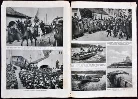 1938 Képes Pesti Hir lap. LX. évfolyam, 207.szám. Bevonulás a magyar felvidékre. 1938. november 8