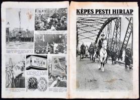 1938 Képes Pesti Hir lap. LX. évfolyam, 207.szám. Bevonulás a magyar felvidékre. 1938. november 8