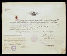 1937 a Bírói és Ügyvédi Vizsgálóbizottság oklevele bírói és ügyvédi vizsga sikeres letételéről