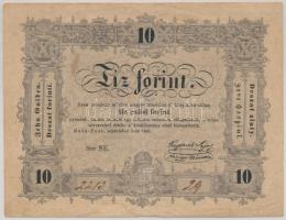 1848. 10Ft "Kossuth bankó" T:III Adamo G111