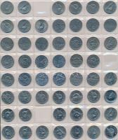 Kanada 114db-os fémpénz gyűjtemény néhány grönlandi érmével, közte PP darabok, igényes érmetartó tás...