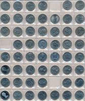 Kanada 114db-os fémpénz gyűjtemény néhány grönlandi érmével, közte PP darabok, igényes érmetartó tás...