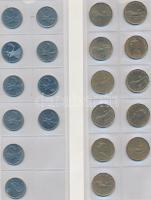 Kanada 114db-os fémpénz gyűjtemény néhány grönlandi érmével, közte PP darabok, igényes érmetartó tás...