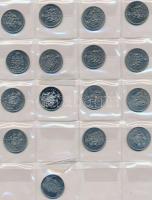 Kanada 114db-os fémpénz gyűjtemény néhány grönlandi érmével, közte PP darabok, igényes érmetartó tás...