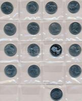 Kanada 114db-os fémpénz gyűjtemény néhány grönlandi érmével, közte PP darabok, igényes érmetartó tás...