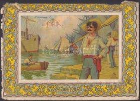 cca 1900-1910 Adria, litho levélboríték, 25x17 cm
