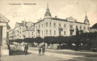 Frantiskovy Lazne, Franzensbad; Kirchenstrasse / street (EK)