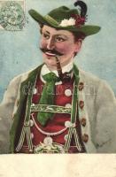 23 db RÉGI főként használatlan motívumlap; lengyel és osztrák folklór / 23 old mostly unused motive cards; Polish and Austrian folklore