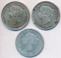 Kanada 1880-1901. 5c Ag "Viktória" (3x) T:2-,3
Canada 1880-1901. 5 Cents Ag "Victoria...