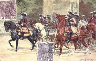 22 db RÉGI motívumlap; főleg osztrák katonai / 22 old motive cards; mostly Austrian military