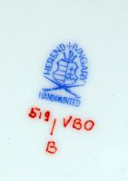 Herendi Viktória mintás süteményes tányér, kézzel festett, jelzett, hibátlan, összesen:6 db, d:20,5 ...