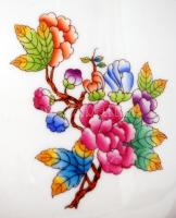 Herendi Viktória mintás kaspó, kézzel festett, jelzett, hibátlan, m:14,5 cm, d:16,5 cm/ Handpainted ...