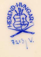 Herendi Viktória mintás kaspó, kézzel festett, jelzett, hibátlan, m:14,5 cm, d:16,5 cm/ Handpainted ...