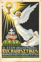 Eucharisztikus Kongresszusok - 5 db régi képeslap / 5 postcards of the Hungarian Eucharistic movemen...