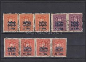 1934 29 db Váltóilleték bélyeg összefüggésekben