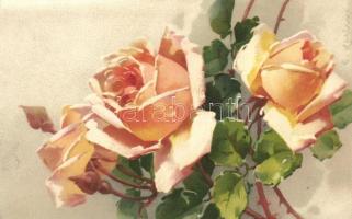 5 db E. Klein szignós VIRÁG motívumlap / 5 E. Klein floral art postcards