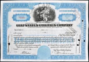 Amerikai Egyesült Államok 1947-1953. "Gulf States Utilitie Company" részvényelismervénye 5...