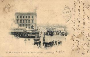 Algiers, Alger; Palais Consulaire et L'Amirauté (small tear)