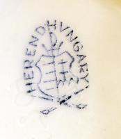 Herendi Viktória mintás váza, kézzel festett, jelzett, hibátlan, m:16 cm