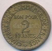 Franciaország 1922. 2Fr BrAl "Kereskedelmi Kamara" T:2- France 1922. 2 Francs BrAl "Chambres de Commerce" C:VF