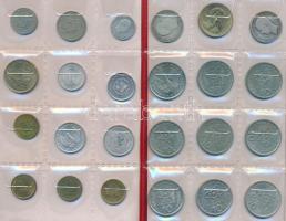 Görögország ~119db-os fémpénz gyűjtemény 2 éremtartó albumban, benne ezüst darabok T:vegyes
Greece ~...