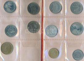 Görögország ~119db-os fémpénz gyűjtemény 2 éremtartó albumban, benne ezüst darabok T:vegyes
Greece ~...