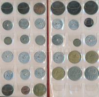 Görögország ~119db-os fémpénz gyűjtemény 2 éremtartó albumban, benne ezüst darabok T:vegyes
Greece ~...