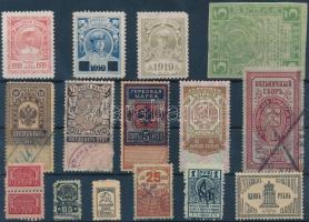 Szovjetunió 16 db okmánybélyeg, tagdíjbélyeg stb.