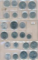 Görögország 1965. 50l-20D (7xklf) + 1967. 5l-10D (8xklf) + 1973. 10l-20D (8xklf) forgalmi sorok fóliatokban T:1,1-,2 Greece 1965. 50 Lepta - 20 Drachmai (7xdiff) + 1967. 5 Lepta - 10 Drachmai (8xdiff) + 1973. 10 Lepta - 20 Drachmai (8xdiff) coin sets in foil packing C:UNC,AU,XF