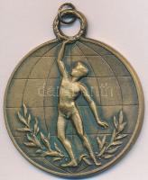 1954. "XII. Nyári Főiskolai Világbajnokság Budapest 1954" Br díjérem, füllel (45mm) T:2,2-