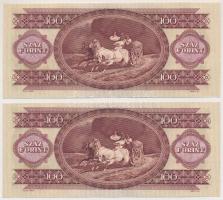 1980. 100Ft (2x) sorszámkövetők T:I