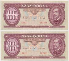 1992. 100Ft (2x) sorszámkövetők T:I