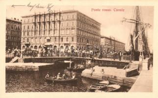 Trieste, Ponte Rosso, Canale / canal, bridge, ships