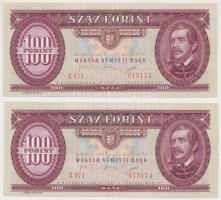 1995. 100Ft (2x) sorszámkövetők T:I