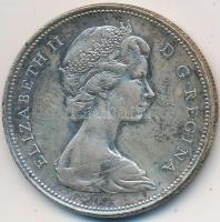 Kanada 1966. 1$ Ag "II. Erzsébet" T:2- Canada 1966. 1 Dollar Ag "Elizabeth II" C:VF