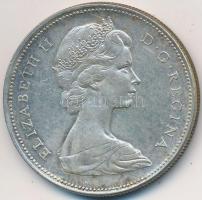 Kanada 1966. 1$ Ag "II. Erzsébet" T:2 Canada 1966. 1 Dollar Ag "Elizabeth II" C:XF