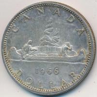 Kanada 1966. 1$ Ag "II. Erzsébet" T:2
Canada 1966. 1 Dollar Ag "Elizabeth II" C:...
