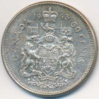 Kanada 1963. 50c Ag "II. Erzsébet" T:2
Canada 1963. 50 Cents Ag "Elizabeth II" C...