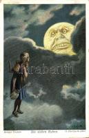 Brüder Grimm's die Sieben Raben / The Seven Ravens from the Brothers Grimm, illustration, Uvachrom Nr. 4890. Serie 320. s: O. Herrfurth (fa)