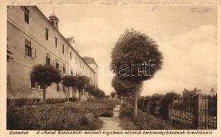 Zsámbék, a Szent Keresztről nevezett irgalmas nővérek tartományházának homlokzata, Goszleth udvari fényképész felvétele